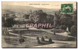 Old Postcard Saint Chamond Public Garden