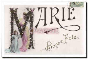 Old Postcard Fancy Marie Surname