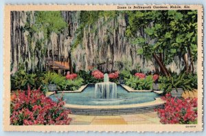 c1940 Bellingrath Garden Picturesque Isle Aux Oies River Mobile Alabama Postcard