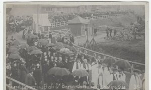 Essex; Funeral Procession Of Late Dr Barnardo Leaving Barkingside RP PPC, 1905 