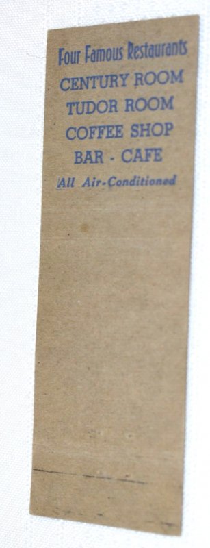 Hotel Commodore New York 20 Strike Matchbook Cover