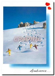 Postcard Modern Skiing