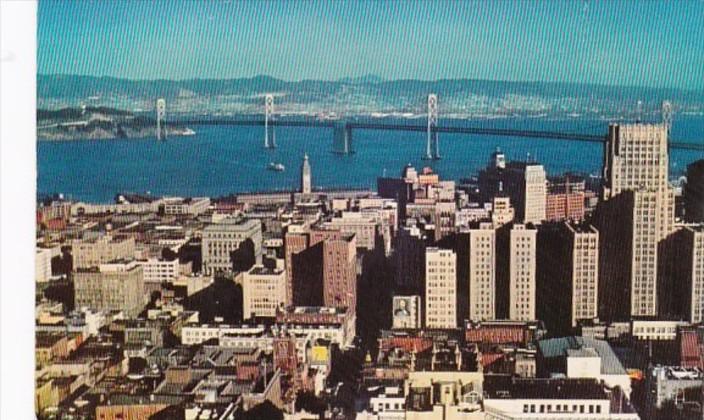 California San Francisco Aerial View From Top O' Mark