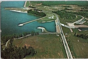 Postcard AERIAL VIEW SCENE Jasper Texas TX AJ4195