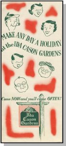 Ida Carson Gardens Brochure, Chipley, Georgia/GA, Highway 27