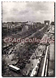 Modern Postcard Paris And Its Wonders The Avenenue Des Champs Elysees Towards...