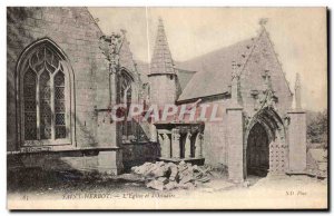 Old Postcard Saint Herbot The Church and The Boneyard