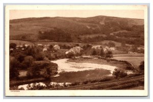 Birds Eye View Dee Valley Carrog North Wales UNP Tuck's DB Postcard P28