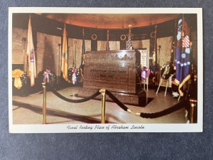 Final Resting Place Abraham Lincoln Springfield IL Chrome Postcard H1163084502