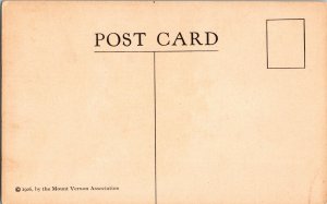 Mount Vernon VA WB Antique Divided Back Vintage Postcard Unposted Unused Bedroom 