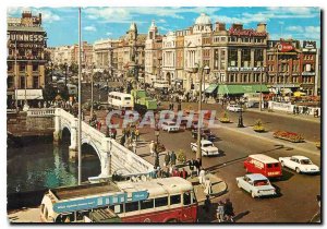 Modern Postcard O'Connell Street Bridge Monument Dublin Co Dublin Ireland