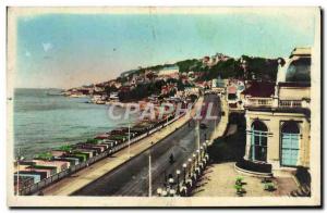 Old Postcard Le Havre Boulevard Albert 1er and the Cape of Heve