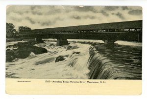 NH - Manchester. Amoskeag Fall & Bridge