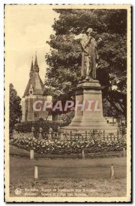 Modern Postcard Mechelen Square and statue Van Beneden