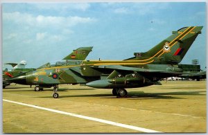 Airplane BAe Tornado GR.1 ZA602/AZ of 9 Sqdn RAF Wattisham Military Postcard