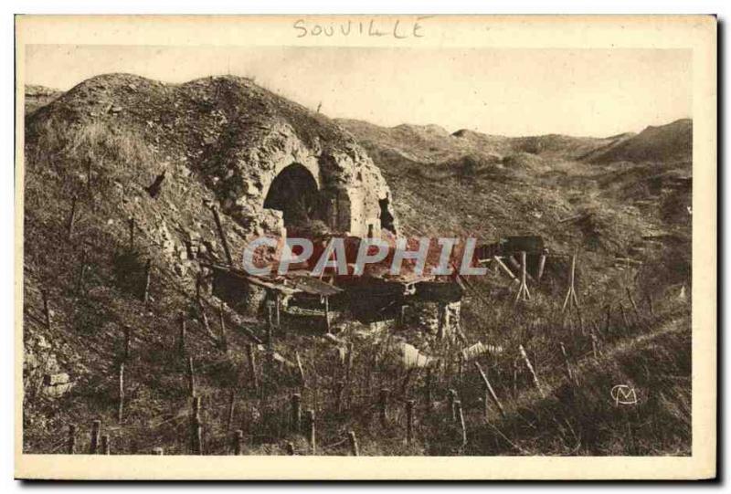 Old Postcard Fort De Souville Army