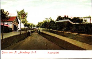 Poland Gruss aus St Annaberg O.-S Klosterplatz Góra Świętej Anny Postcard  C010