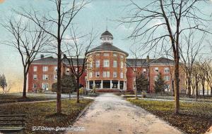 Greensboro North Carolina GF College Street View Antique Postcard K38808