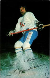 Jean-Claude Tremblay Quebec Nordiques Hockey 1980s Postcard P07