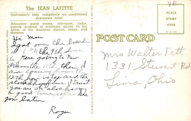 The Jean Lafitte - Galveston, Texas TX