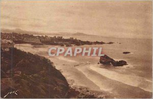 Old Postcard Biarritz (B P) Biarritz France Panorama All The Au Fond Montaign...