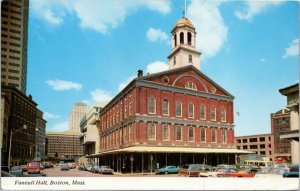 Boston Massachusetts Faneuil Hall Dock Square- 70s cars