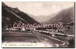 Old Postcard Chamonix La Vallee D'Argentieres