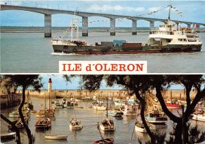 BG33057 l ile d oleron le viaduc le port france  ship bateaux