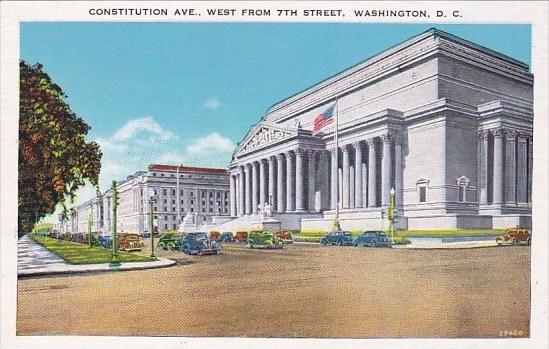 Constitution Avenue West From 7th Street Washington DC