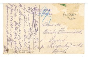 Military - WWI, Red Cross Train   (corner wear)