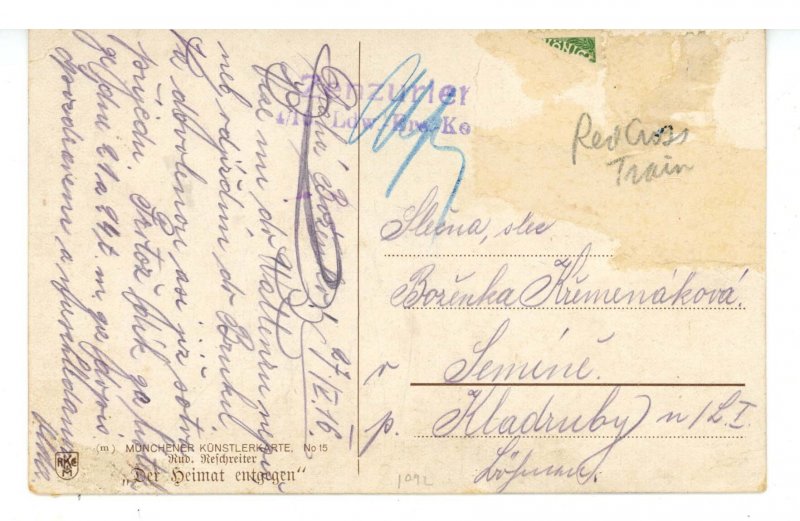 Military - WWI, Red Cross Train   (corner wear)