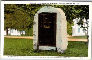 Postcard MONUMENT SCENE Bennington Vermont VT AK5465
