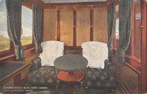 L and NW Railway Co American Special Train Car Interior Postcard AA50979