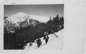 Postcard RPPC 1907 Austria Alps Mountain hunters rifle 23-11811