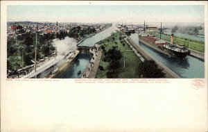 SAULT STE MARIE MI The Locks DETROIT PUBLISHING c1905 Postcard