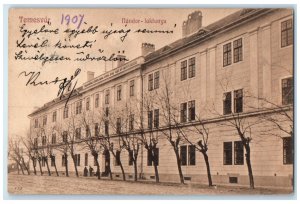 1907 View of Building Nandor-Laktanya Timisoara Romania Antique Posted Postcard