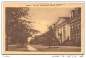 The Long walk with Pfeiffer Hall in the Foreground, Bennett College, Greensbo...