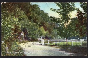 Quebec MONTREAL Mount Royal Park pm1909 Private Post Card Divided Back