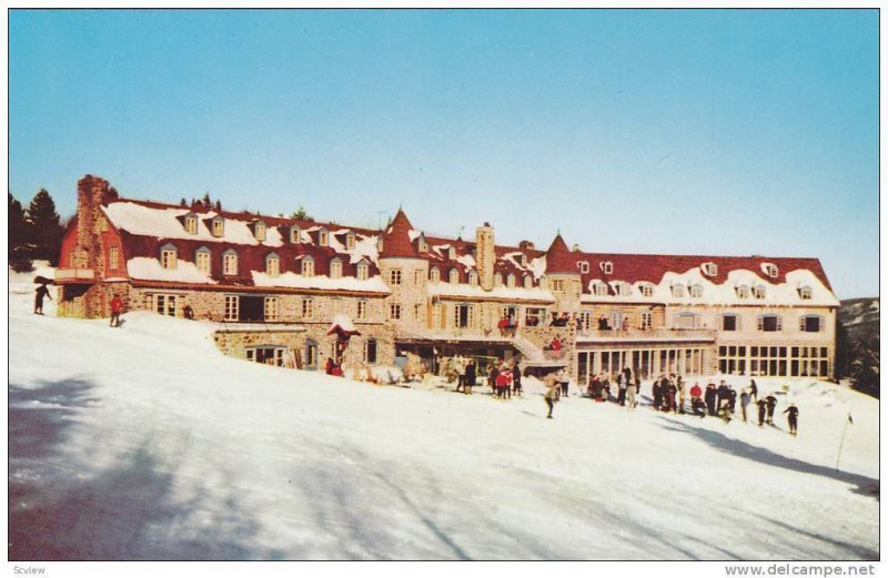 Practice slope at the Chantecler,  famous year-round resort. Ste. Adele-en-ha...