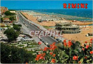 CPM Rimini promenade le long de la mer et plage