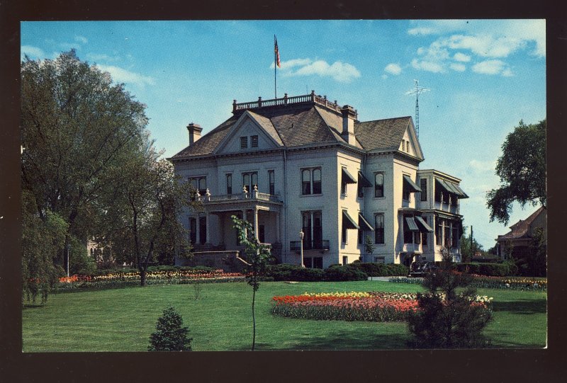 Springfield, Illinois/IL Postcard, View Of The Illinois Governor's Mansion