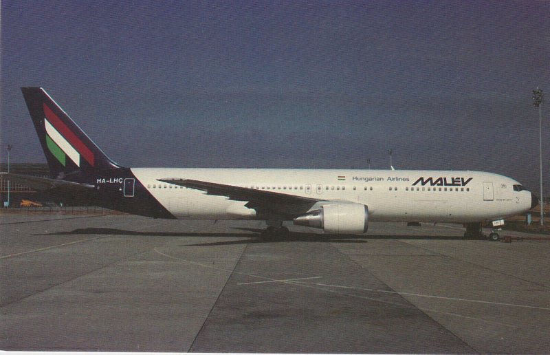 Airplanes MALEV Hungarian Airlines Boeing B-767-375 ER Ferihegy Airport Budap...