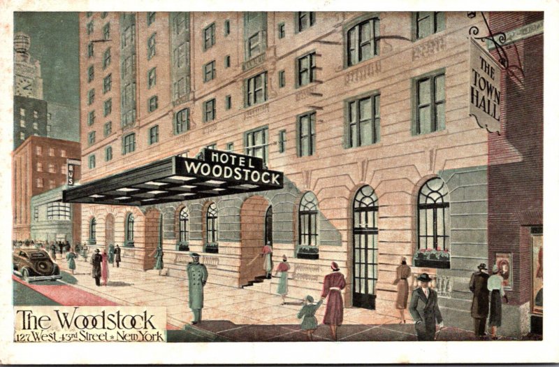 New York City Hotel Woodstock 1949