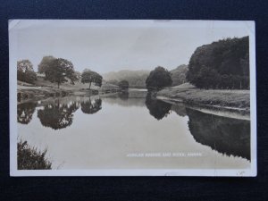 Scotland ANNAN Jubilee Bridge and River c1941 RP Postcard by M&L