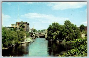Niagara Mohawk Power Co., Black River, Watertown NY, Vintage 1950s Postcard
