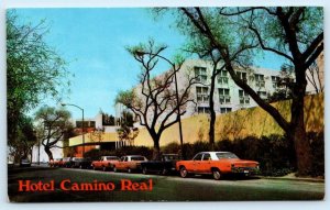 MEXICO CITY ~ Roadside HOTEL CAMINO REAL c1960s Cars Street Scene   Postcard