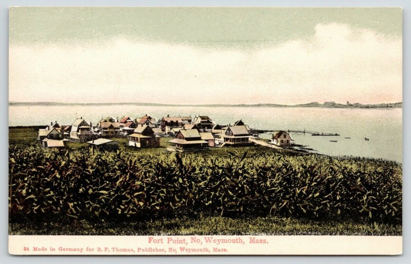 North Weymouth Massachusetts~Fort Point Homes Cottages Inns~Beach~Dock~c1905 