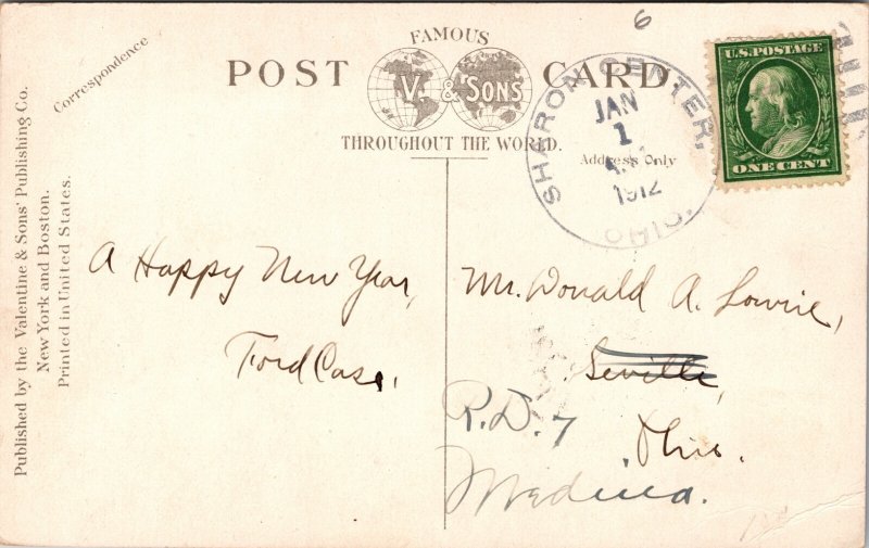 High School, Akron, Ohio Postcard