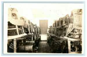 1914 Wakefield Furniture Store Interior Advertising RPPC Photo HansonPostcard