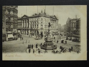 London PICCADILLY CIRCUS c1902 UB Postcard